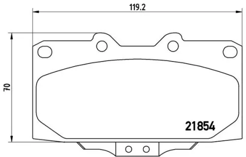 Brake Pad Set, disc brake BREMBO P 56 034)