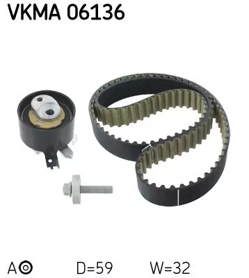 Timing Belt Kit SKF VKMA 06136)