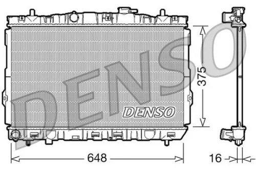 Radiator, engine cooling DENSO DRM41001)
