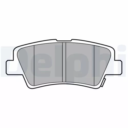 Brake Pad Set, disc brake DELPHI LP3587)