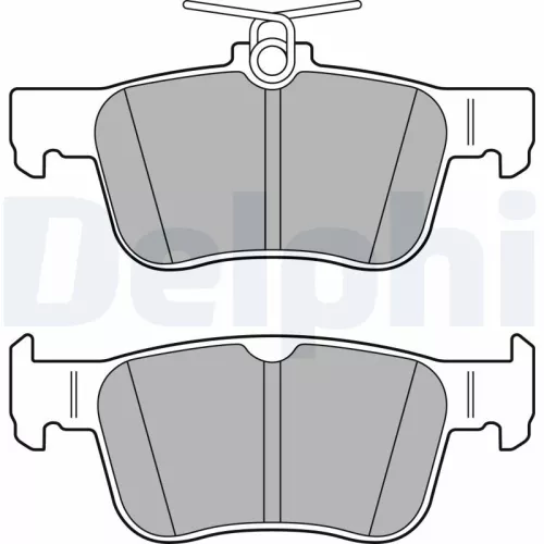 Brake Pad Set, disc brake DELPHI LP3391)