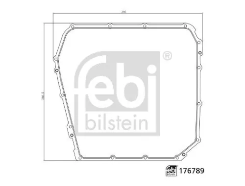Gasket, automatic transmission oil sump FEBI BILSTEIN 176789)