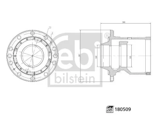 Wheel Hub FEBI BILSTEIN 180509)