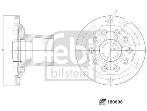 Wheel Hub FEBI BILSTEIN 180696)