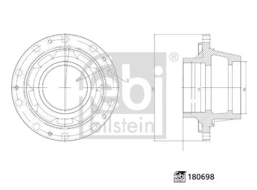 Wheel Hub FEBI BILSTEIN 180698)