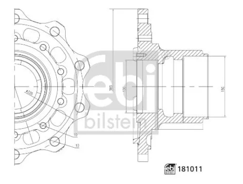 Wheel Hub HANS 181011)