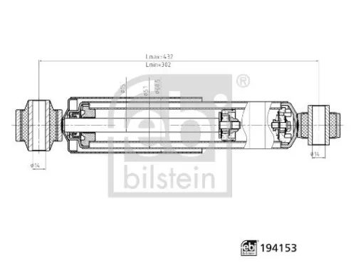 Shock Absorber FEBI BILSTEIN 194153)