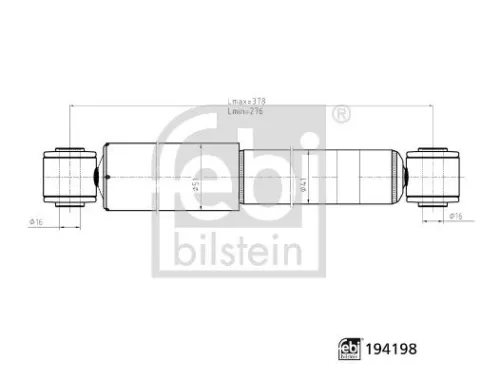 Shock Absorber FEBI BILSTEIN 194198)