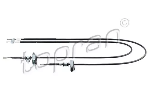 Cable Pull, parking brake TOPRAN 302 066)