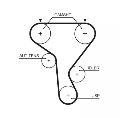 Timing Belt GATES 5573XS)
