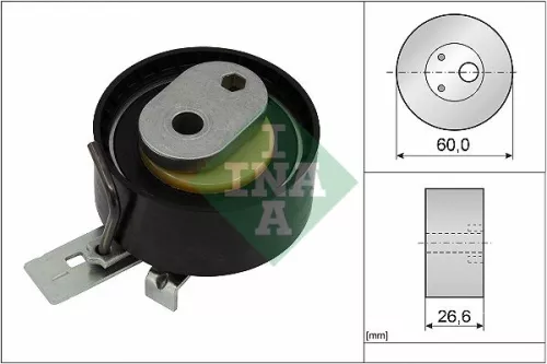 Tensioner Pulley, timing belt Schaeffler INA 531 0938 10)