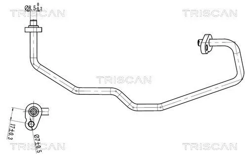 High/Low-pressure Line, air conditioning TRISCAN 9010 28092)