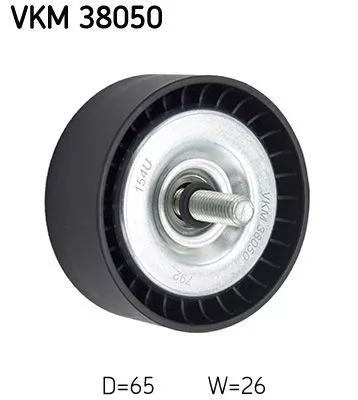 Deflection/Guide Pulley, V-ribbed belt SKF VKM 38050)