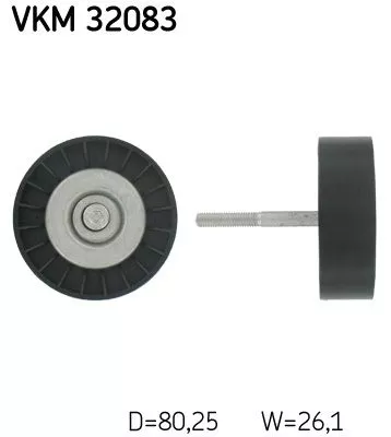 Deflection/Guide Pulley, V-ribbed belt SKF VKM 32083)