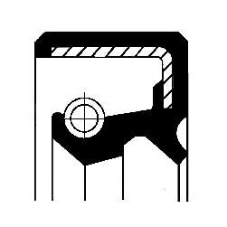 Shaft Seal, wheel hub CORTECO 19033797B)