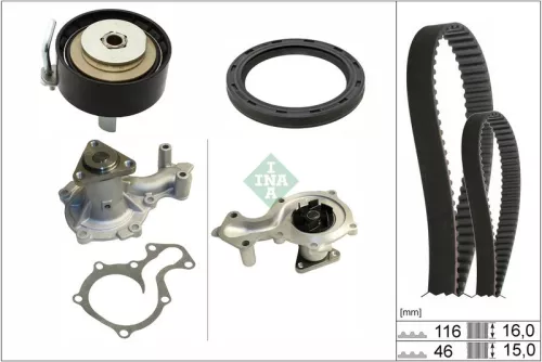 Water Pump & Timing Belt Kit Schaeffler INA 530 0960 30)
