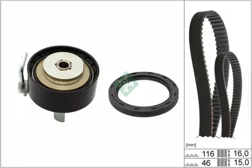Timing Belt Kit Schaeffler INA 530 0960 10)