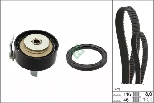 Timing Belt Kit Schaeffler INA 530 0959 10)