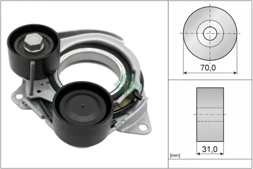 Belt Tensioner, V-ribbed belt Schaeffler INA 534 1010 10)