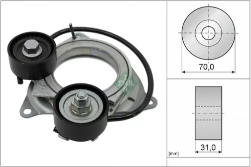 Belt Tensioner, V-ribbed belt Schaeffler INA 534 1011 10)